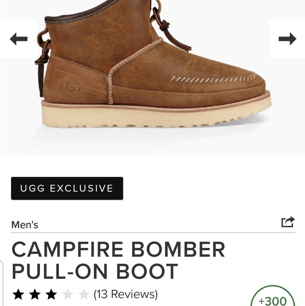 Mens UGG campfire pull in boot